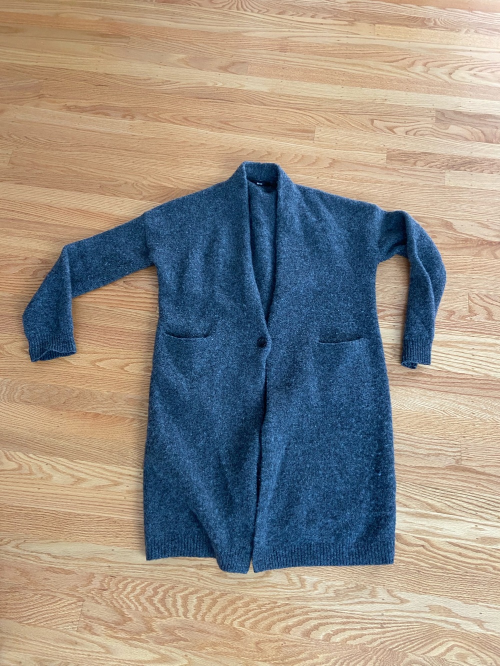 Uniqlo long wool sweater cardigan
